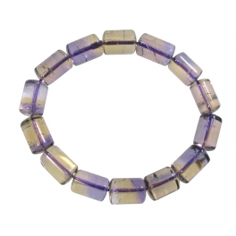 Ametrine barrel beads bracelet Ametrine barrel beads bracelet