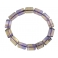 Ametrine barrel beads bracelet