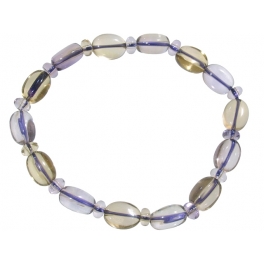 Ametrine flat beads bracelet Ametrine flat beads bracelet