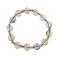 Ametrine heart beads bracelet