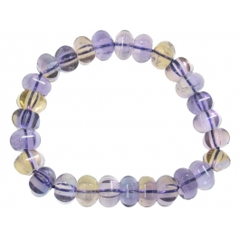 Ametrine faceted flat beads bracelet Ametrine faceted flat beads bracelet
