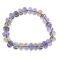 Ametrine faceted flat beads bracelet