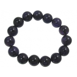 Amethyst round beads bracelet