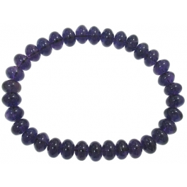 Amethyst flat beads bracelet Amethyst flat beads bracelet