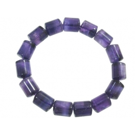 Amethyst barrel beads bracelet Amethyst barrel beads bracelet