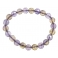 Ametrine faceted round beads bracelet