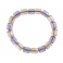 Ametrine faceted barrel beads bracelet