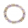 Ametrine barrel beads bracelet