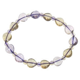 Ametrine heart beads bracelet Ametrine heart beads bracelet