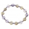 Ametrine heart beads bracelet