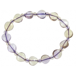 Ametrine heart beads bracelet Ametrine heart beads bracelet