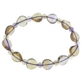 Ametrine heart beads bracelet Ametrine heart beads bracelet