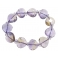 Ametrine faceted heart beads bracelet