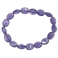 Amethyst flat beads bracelet