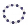 Amethyst round beads bracelet