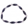 Amethyst barrel beads bracelet