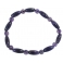 Amethyst barrel beads bracelet