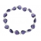 Amethyst heart beads bracelet
