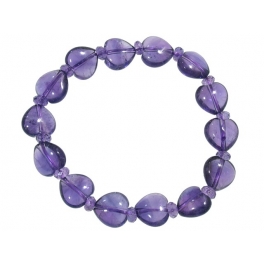 Amethyst heart beads bracelet Amethyst heart beads bracelet