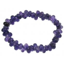 Amethyst wooden fish drum beads bracelet Amethyst wooden fish drum beads bracelet