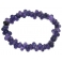 Amethyst wooden fish drum beads bracelet
