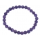 Amethyst round beads bracelet
