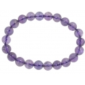 Amethyst round beads bracelet