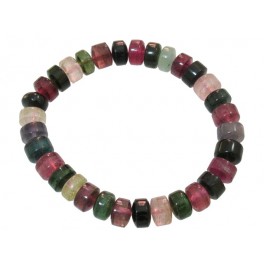 Muticolor Tourmaline round beads bracelet Muticolor Tourmaline round beads bracelet
