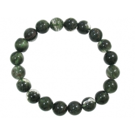 Green Phantom round beads bracelet