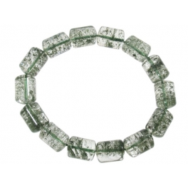 Green Phantom barrel beads bracelet Green Phantom barrel beads bracelet