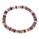 Muticolor Tourmaline round beads bracelet