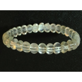 silver color Moonstone  DD beads bracelet