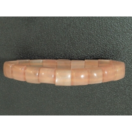 Orange color Moonstone  DD beads bracelet
