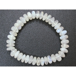 Blue sheen color Moonstone flat beads bracelet Blue sheen color Moonstone flat beads bracelet