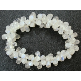 Blue sheen color Moonstone pear beads bracelet Blue sheen color Moonstone pear beads bracelet