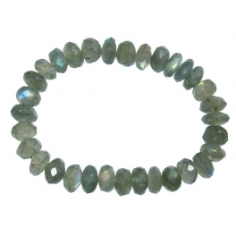 Labradorite faceted flat beads bracelet Labradorite faceted flat beads bracelet