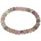 Muticolor Tourmaline round beads bracelet
