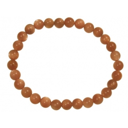 Orange color Moonstone round beads bracelet Orange color Moonstone round beads bracelet
