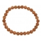 Orange color Moonstone  round beads bracelet
