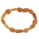 Orange color Moonstone irregular beads bracelet