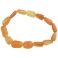 Orange color Moonstone irregular beads bracelet
