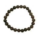 Black color Moonstone  round beads bracelet