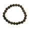Black color Moonstone  round beads bracelet