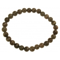 Black color Moonstone  round beads bracelet