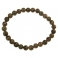 Black color Moonstone  round beads bracelet