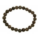 Black color Moonstone  round beads bracelet