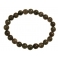 Black color Moonstone  round beads bracelet