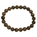 Black color Moonstone  round beads bracelet