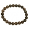 Black color Moonstone  round beads bracelet