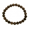 Black color Moonstone  round beads bracelet